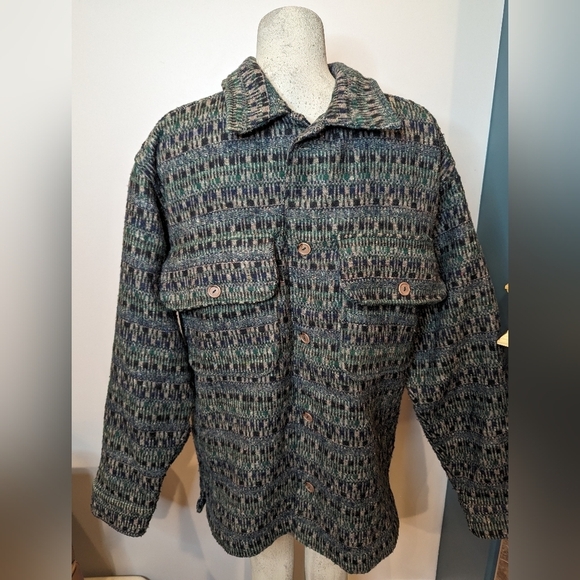 Vintage Señor Lopez Button Down shirt jacket. Men's M fits L/XL - Picture 5 of 11
